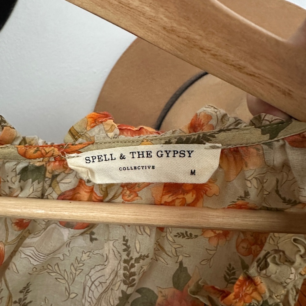 Spell & the Gypsy Floral Blouse - Orange - Picture 3 of 3